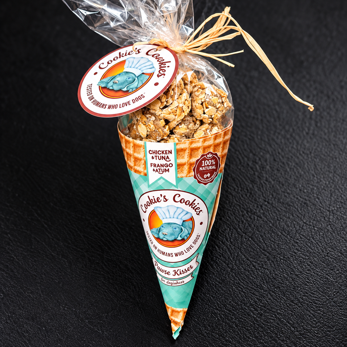 Beijinhos Poulet & Thon – pour chiens - Cooka’s Cookies