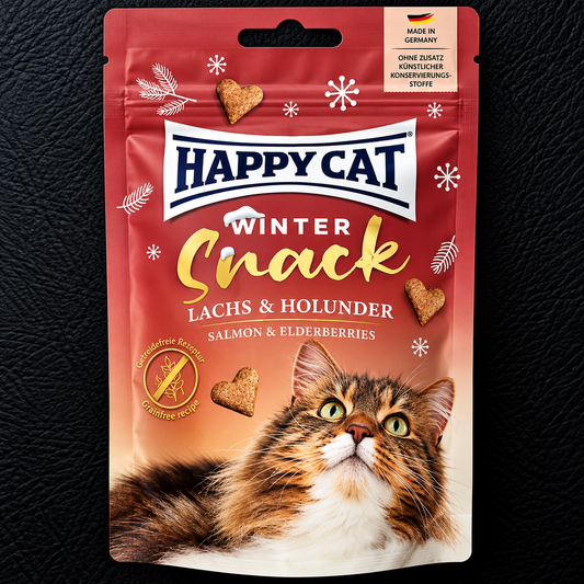 Snack invernale con salmone e sambuco - Happy Cat