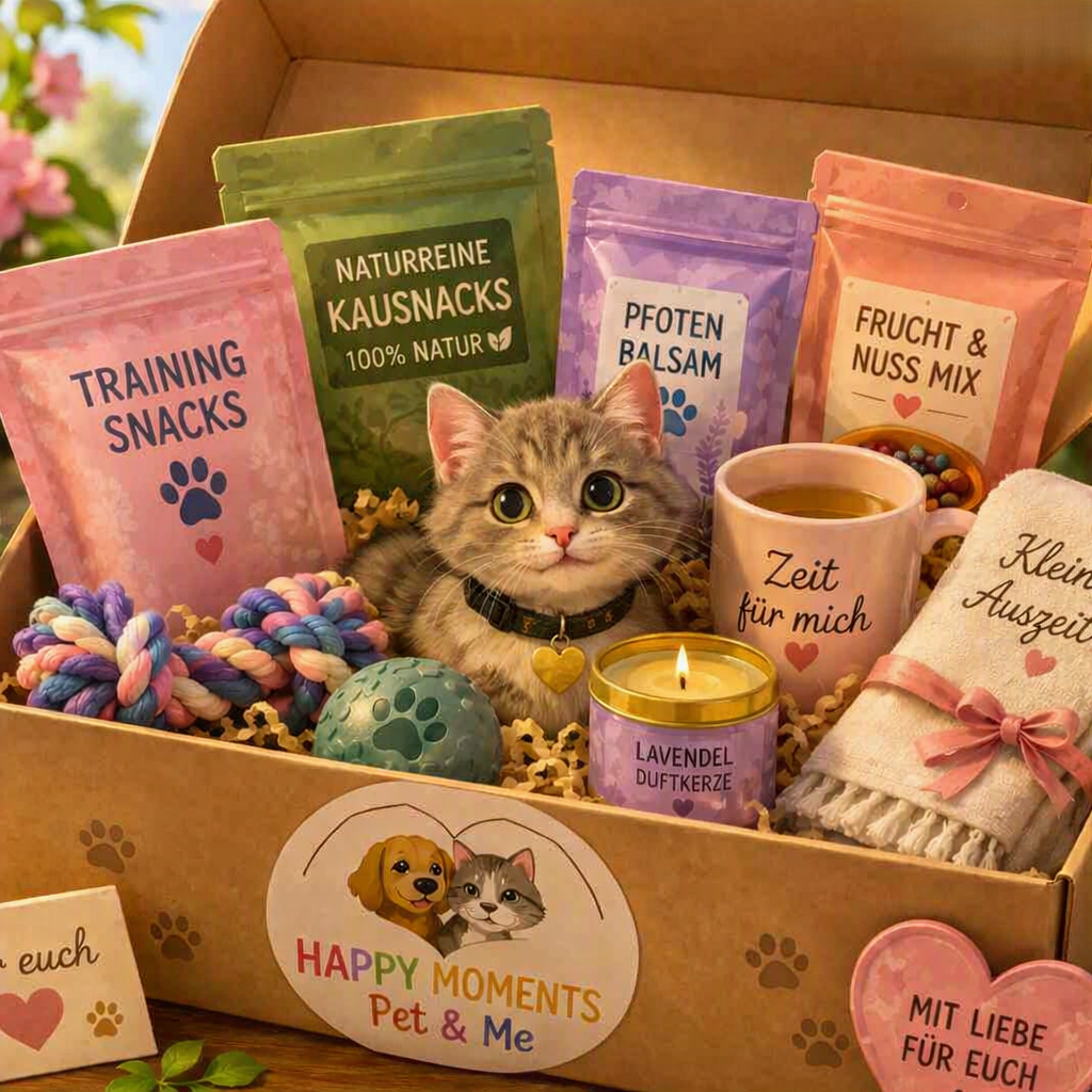 🌿 Happy Moments Box Katze & Mensch (Abo: Quartalsweise, halbjährlich oder jährlich)